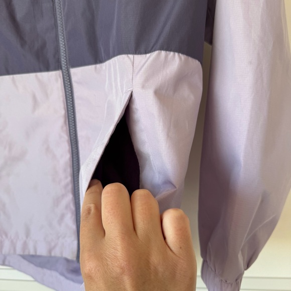 Purple Eddie Bauer Youth Girl’s Hooded Jacket Size Medium 10/12 Double Zip - Picture 5 of 8